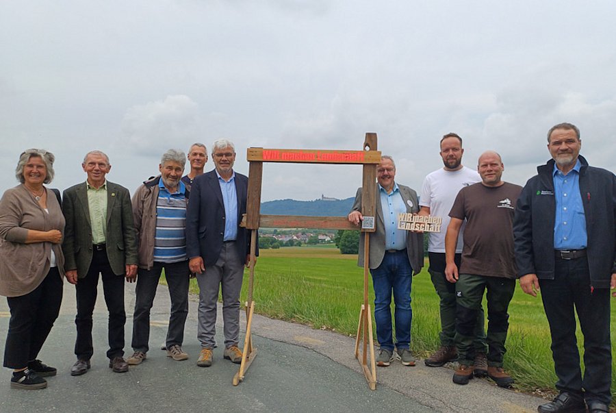 Gruppenbild vor Panorama