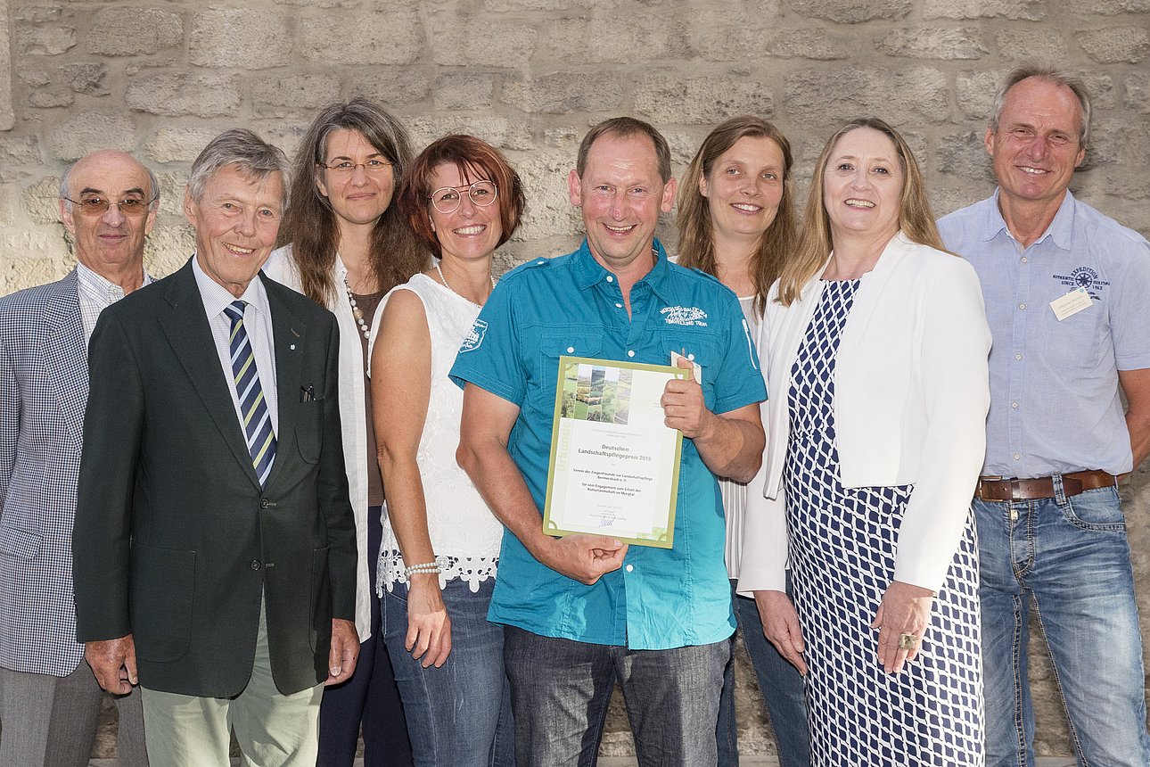 Gewinnerinnen und Gewinner des Deutschen Landschaftspflegepreises 2019: Ziegenfreunde Bermersbach