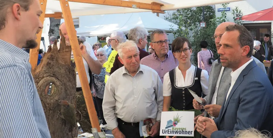 Umweltminister trifft Bayerns UrEinwohner ©DVL