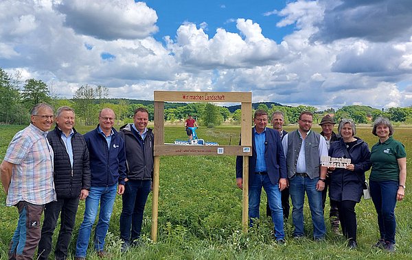 Bayern ©DVL Gruppenbild auf Pflegefläche