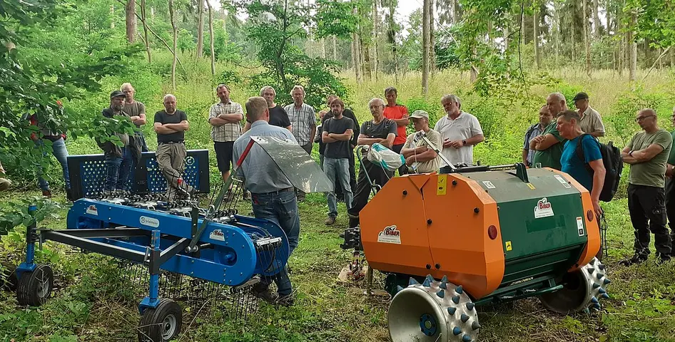Technikvorführung Vertragsnaturschutz Wummsee ©Andreas Bergmann, LPV Prignitz-Ruppiner Land Technikvorführung